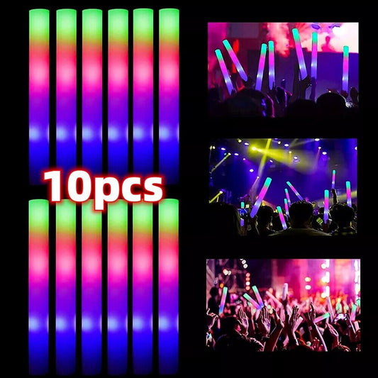 LED Foam Wands (10 Pack)