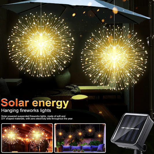 Solar Firework Fairy Lights