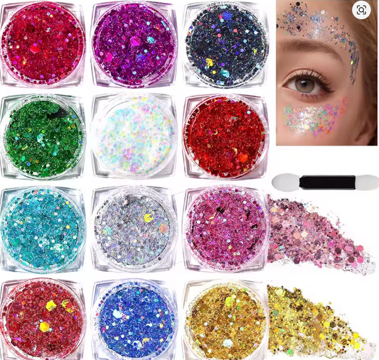UV Reactive Body Glitter Kit