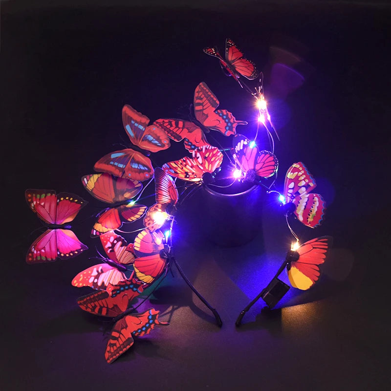 LED Butterfly Headband