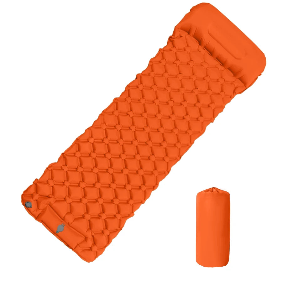 Inflatable Sleeping Pad with Pillow
