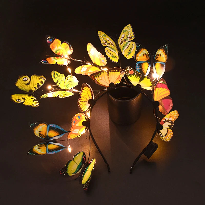 LED Butterfly Headband