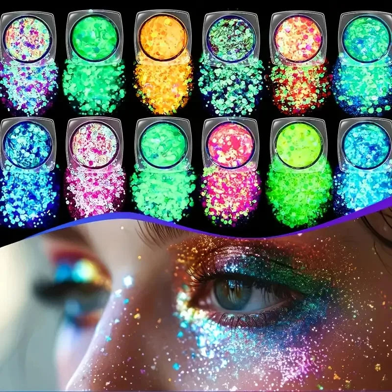 Luminous Glitter Powder (6 Pack)