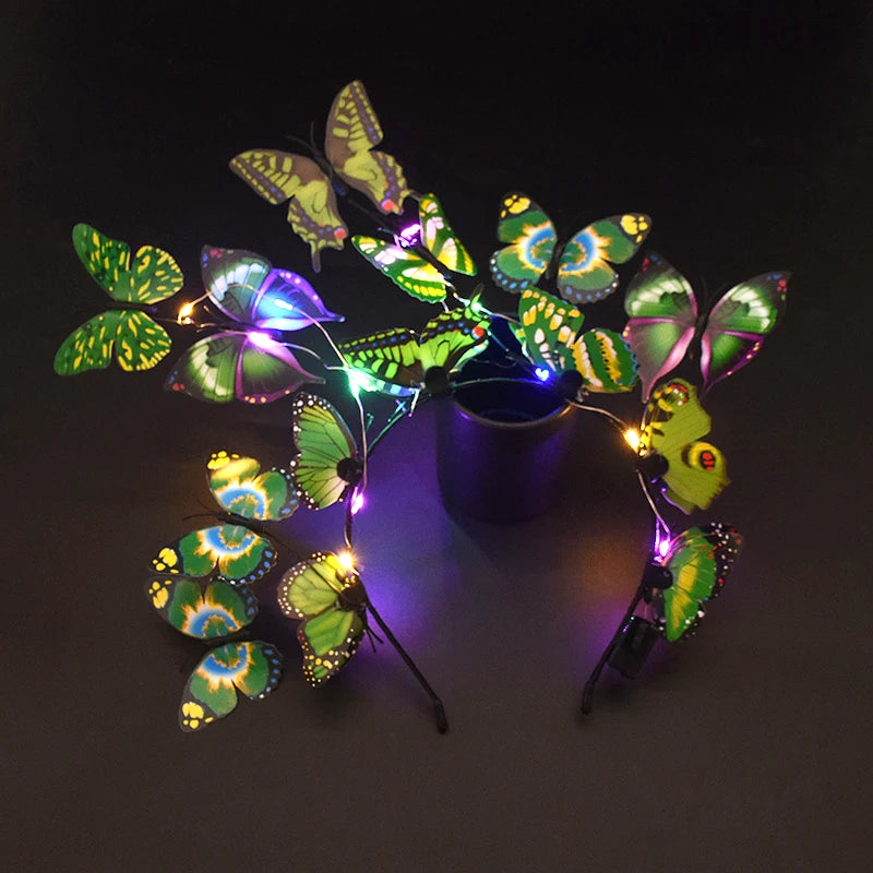 LED Butterfly Headband