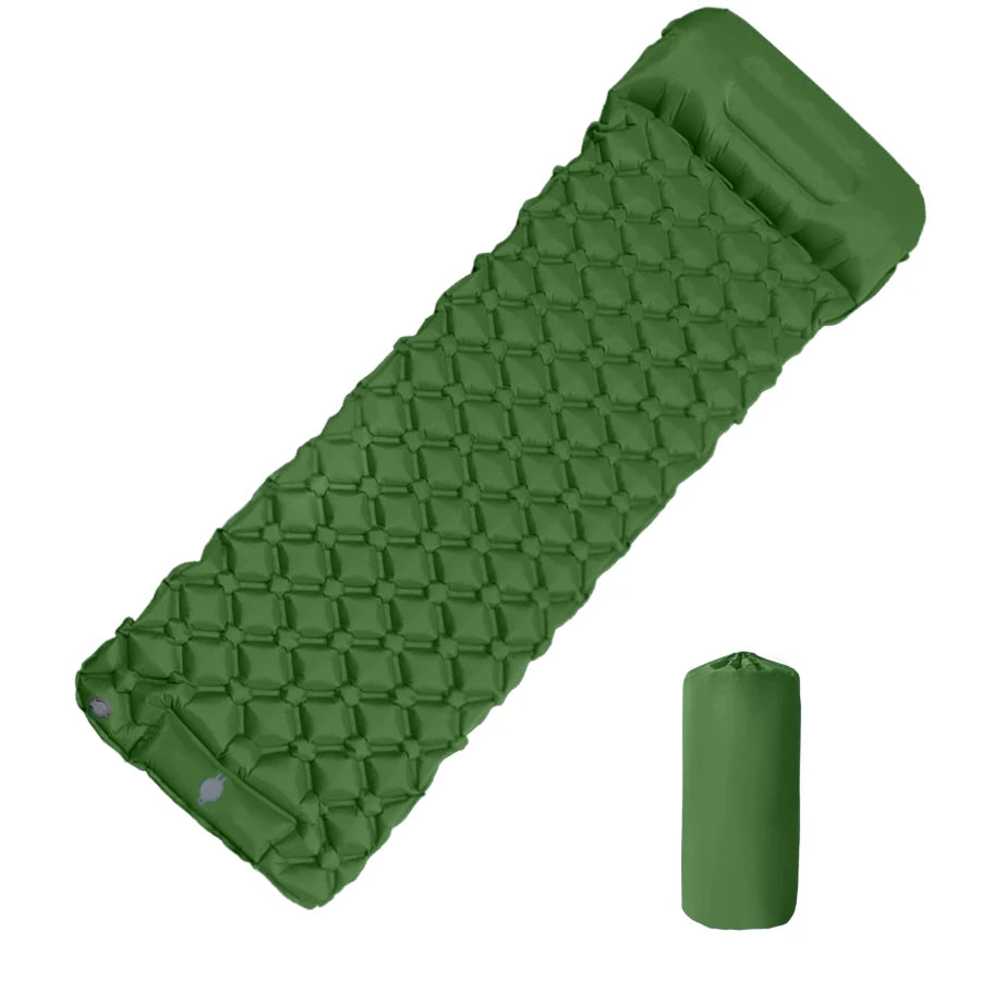 Inflatable Sleeping Pad with Pillow