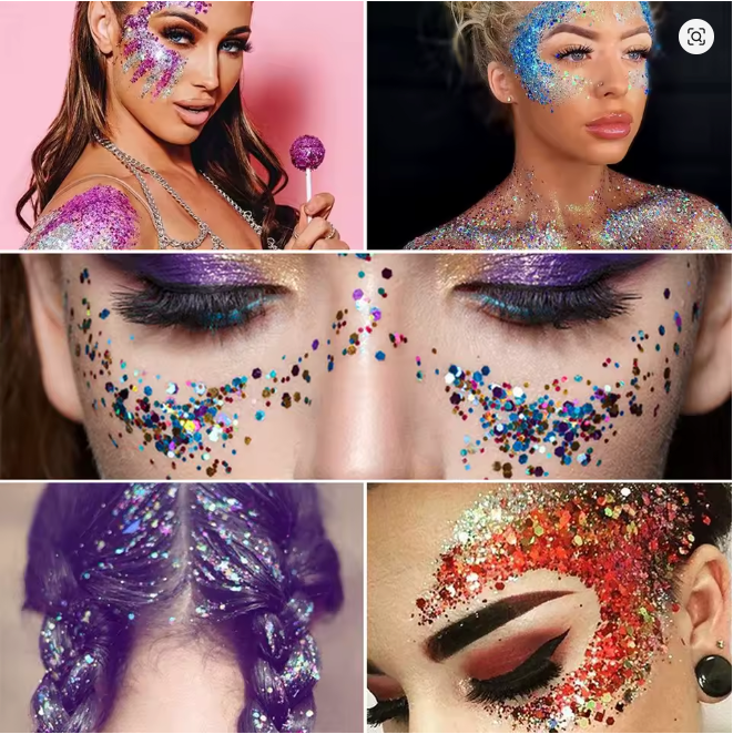 UV Reactive Body Glitter Kit