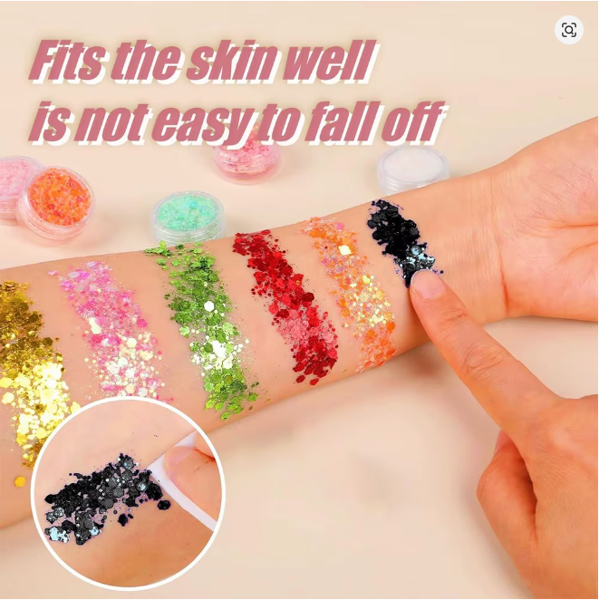 UV Reactive Body Glitter Kit