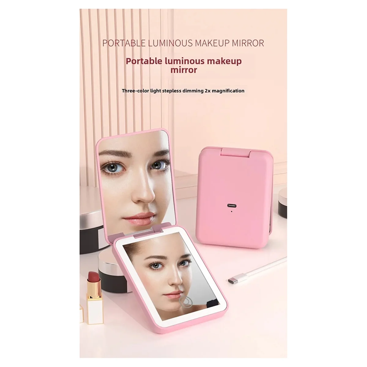LED Pocket Makeup Mirror