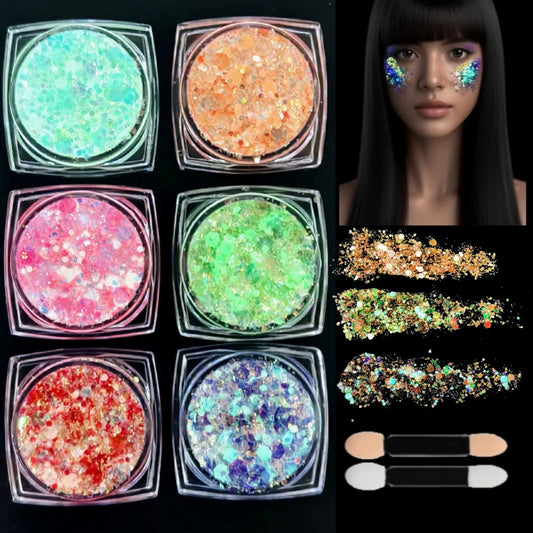 Luminous Glitter Powder (6 Pack)