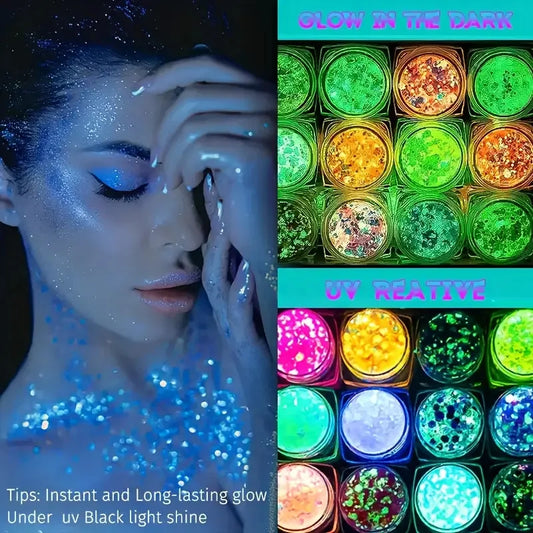 Luminous Glitter Powder (6 Pack)