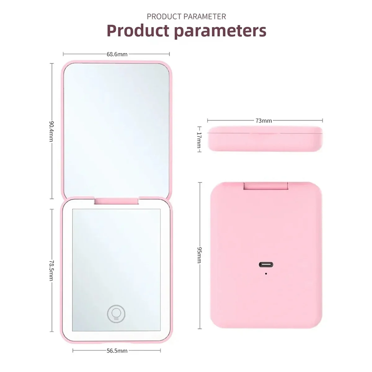 LED Pocket Makeup Mirror