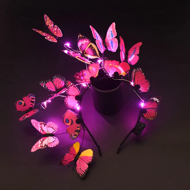 LED Butterfly Headband