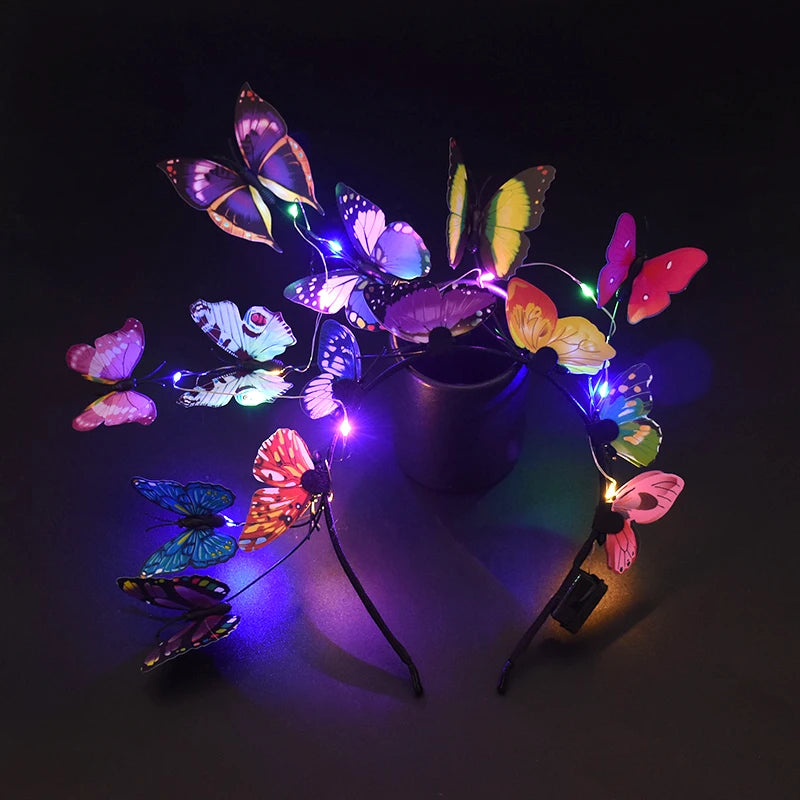LED Butterfly Headband